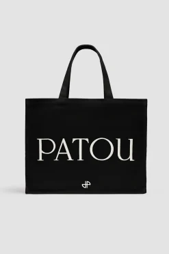 Large Patou tote in cotton canvas