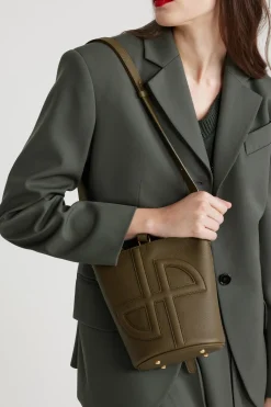 Small JP bucket bag in leather